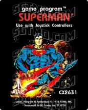 Atari 2600 Replacement Label - Superman