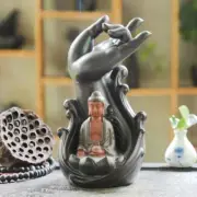 Buddha Figure Backflow Incense Burner Ceramic Stick Incense Holder