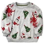 Infant & Toddler Boys Gray Elf On The Shelf Christmas Crewneck Sweatshirt