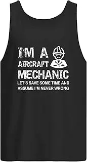 [VidiAmazing] I am Aircraft Mechanic to Save The time Men's Tank Top