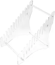 Alipis Vinyl Record Display Rack Multi Tiered Acrylic Stand for Organizing Vinyl Records Books and Files Elegant Tabletop Shelf with Outstanding Workmanship and Stability