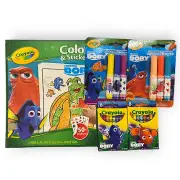 Disney Pixar Finding Dory Crayola Color & Sticker Crayons & Markers Lot Nemo