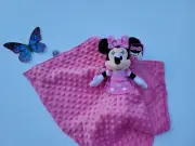 Lovey Minnie mouse Plush Security Blanket for Babies & Toddlers, Cotton Minnie