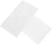 Operitacx Smooth Writing Surface Binder Paper 6-Ring Planner Inserts 45 Sheets Loose Leaf Paper Refill for Notebook