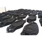 140 Black Cotton Face Mask - Bulk lot for resale
