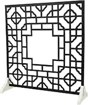 Zerodeko 1 Set Retro Window Frame Decor Chinese Style Wall Hanging Photo Prop Vintage Desktop Decor for Living Bedroom and Hotel