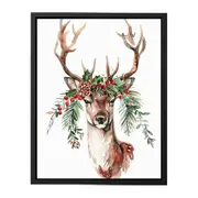 Forest Reindeer Framed Print Fine Art Poster Print