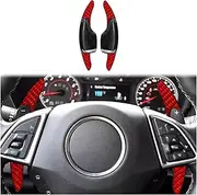 Car Steering Wheel Shift Paddles for Camaro Hornet 2012-2015 Modified Carbon Fiber Steering Wheel Interior Shift Paddle Car Accessories Car Interior HTEOPOEKFR(B 002)