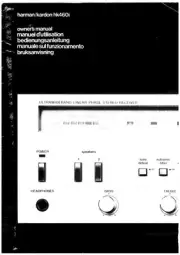 Harman Kardon HK4601 Receiver Owners Manual