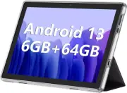 Android Tablet, 10.1 inch 13 Tablets 6GB RAM 64GB ROM 1TB Silver