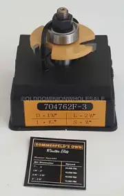 Sommerfelds Tools for Wood 704762F-3 / 3-Wing Slot Cutters Bit 3/16"KERF,1/2"SH