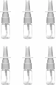 OBYJCA 6 Pcs Nasal Spray Bottle, Empty Nasal Direct Spray Wash Bottles Container for Saline Essential Oils, Home and Travel Use