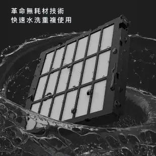 【Vephos】Cube 無耗材涼風扇清淨機(一級能效/小至0.01奈米級顆粒物/18坪/美型機)