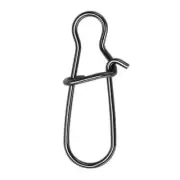Lot Stainless Steel Hook Fast Clip Lock Snap Swivel Fishing Solid Rings Safety S