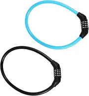 WHAMVOX 2Pcs Bike Lock Durable Four Combination Security Lock for Mountain Bikes Motorbikes More Keyless Theft Code Lock for Enhanced Safety