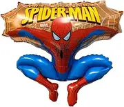 Toyland® 31 Inch Spider Man Jumping Shaped Character Foil Balloons - Kids Party Balloons (Gold)