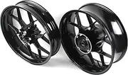 Gloss Black Front and Rear Wheel Rims Compatible with Honda CBR600RR 2007-2022