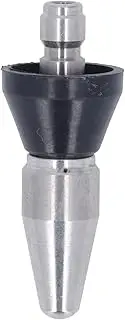 5000PSI Pointed Nozzle, Compact Stainless Steel, Replacement for Pressure Washer, Widely Used, Sturdy and High Efficiency (Large Head Rear 3 Holes 1/4in NPT)