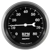 Auto Meter 1790 Old Tyme Black 3-3/8" In-Dash Tachometer Gauge - 8K rpm