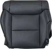 SecosAutoparts Driver Bottom Replacement Leather Seat Cover Black Compatible with Toyota Tundra 2014 2015 2016 2017 2018 2019 2020
