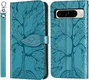 for Google Pixel 8 Pro Case PU Leather Folio Flip Cover with Card Slots, Magnetic Wallet Phone Case for Google Pixel 8 Pro - Blue
