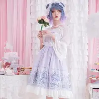 在飛比找樂天市場購物網優惠-洛麗塔洋裝Lolita吊帶連身裙蕾絲