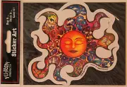 Sleeping Sun Dan Morris Multi-Colored Bumper Stickers 5 1/2"x 4 1/2" Decal Dorm