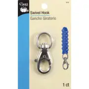 Dritz 512 Swivel Hook-Nickel (3Pk)