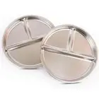 Unbreakable Divided Dinner Plates 3 Compartment Food Tray Lunch