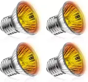 Reptile Heat Lamp Turtle Heating Light 4PCS 50W UVA UVB Heat Bulb Simulated Sunl