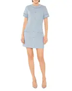 Likely Lenetta Tweed Fringe Trim Dress