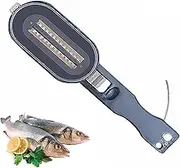 UpTuoLi Fish Scaler with Knife, Fish Scaler Remover, Fishes Scales Scraper with Lid Cover, 2 in 1 Fishes Cleaner Skin Scraper Brush Remover, Seafood Scale Planer Scalers Fillet Knife Cleaning Tool