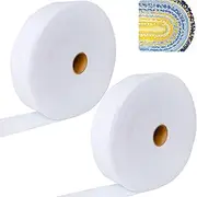 2 Roll Jelly Roll Batting Strip 2 1/4 Inch Cotton Blend Fleece Batting On A Roll Total 70 Yards for Jelly Roll Rugs,Throw Rugs,Braided Rug