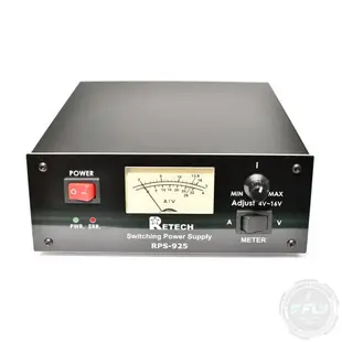 《飛翔無線3C》RETECH RPS-925 電子式基地台電源供應器 AC110V轉DC13.8V 25A◉公司貨