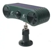 Weatherproof Solar-Powered Outdoor Motion Sensor Alarm with Flashing LED Siren