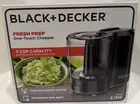 Black + Decker Fresh Prep One-Touch Three Cup Capacity Chopper, Black