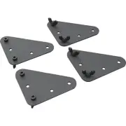 Heckler Design Mounting Adapter Kit for Display Stand, Cart, LCD Display - Black
