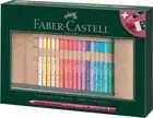 Faber-Castell Leather Roll Of 30 Polychromos Blendable Lightfast Drawing And Col