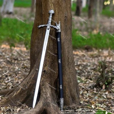Paladin Crusader Knight Sword of Roland W/ Scabbard Battle Medieval Swords Royal