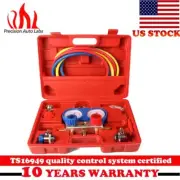 HVAC A/C Refrigeration Kit AC Manifold Gauge Set Service Kit AC Vacuum Pump USA