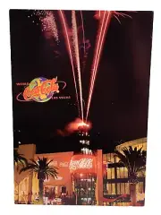 VTG World Of Coca Cola Coke Las Vegas Postcard 1999 Not Used