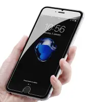 在飛比找Yahoo奇摩購物中心優惠-iPhone 7 8 Plus 透明非滿版半屏鋼化膜手機9H