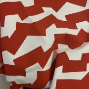 Jumble Blocks Print Fabric Schumacher A Print Designed By Studio Bob Red & White