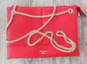 NWT DUNE LONDON CROSSBODY 2 GUSSET ORANGE