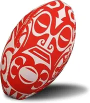 RUGBIER Mini Rugby Ball for Boys and Girls T1 - Introduction and Training - Promotional Ball - Rugby Gift - Maori Face