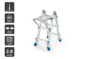 Certa 2.8m Multipurpose Telescopic Foldable Ladder with Platform