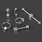 Dice Lip Piercing Eyebrow Piercing Tongue Intimate Tragus Helix Z443