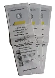 9 For Nutone Central Vacuum 391, 505 Micro-Lined Bags, 9 pack.