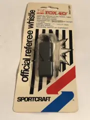 Sportcraft VTG Referree Black Whistle Fox 40 !NEW!