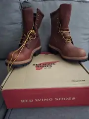 Red Wing 217 Waterproof Logger Boots (Soft Toe) (USA) Size 8.5